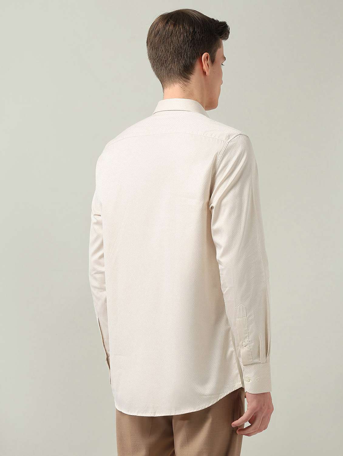 men self design long sleeve regular fit formal shirt - 22272870 -  Standard Image - 3