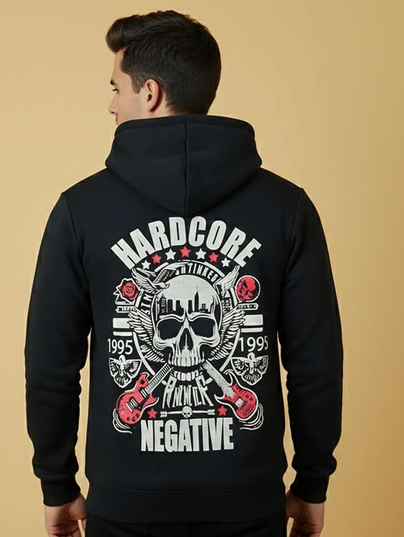 men printed long sleeve regular fit sweatshirt