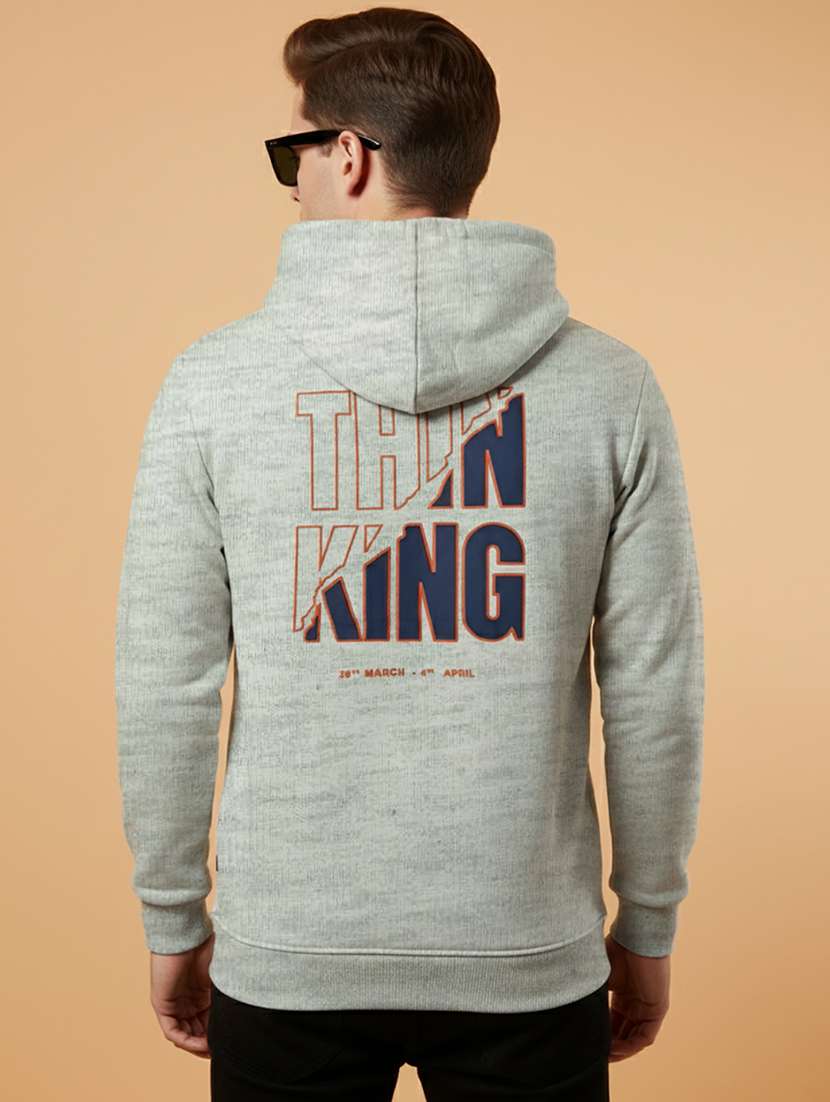 men typographic long sleeve regular fit sweatshirt