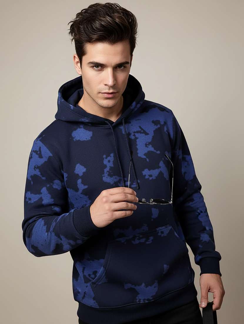 men printed long sleeve regular fit sweatshirt