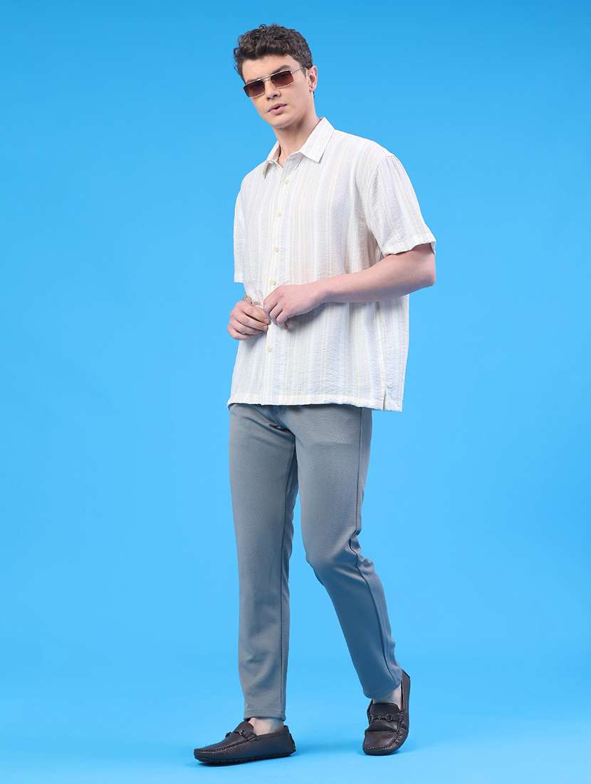 men printed short sleeve regular fit casual shirt - 22273150 -  Standard Image - 5