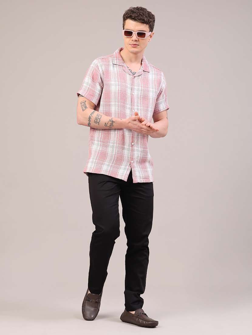 men solid mid rise chinos casual trouser - 22273172 -  Standard Image - 5