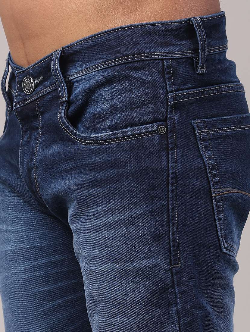 men washed mid rise full length slim fit jeans - 22273175 -  Standard Image - 5