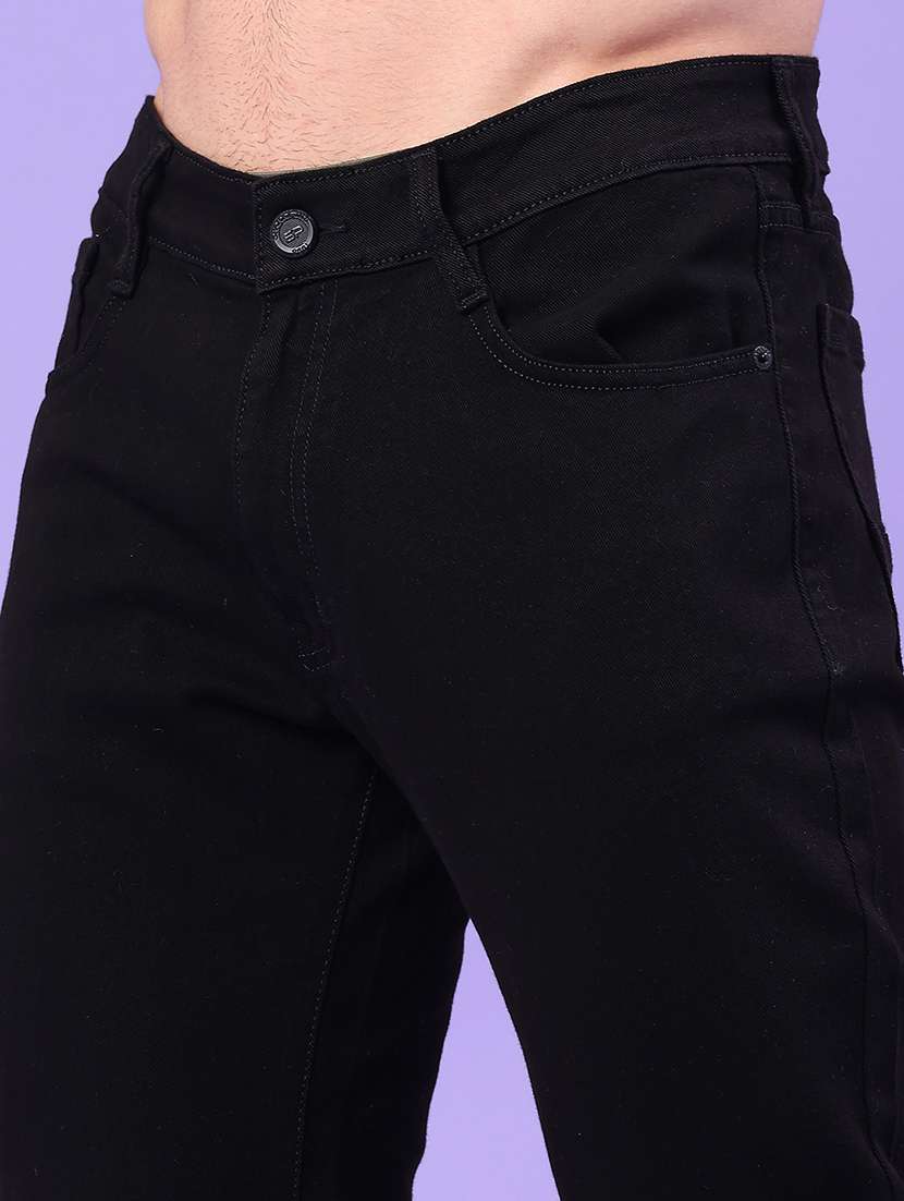 Men Plain Mid Rise Full Length Jeans - 22273176 -  Standard Image - 5