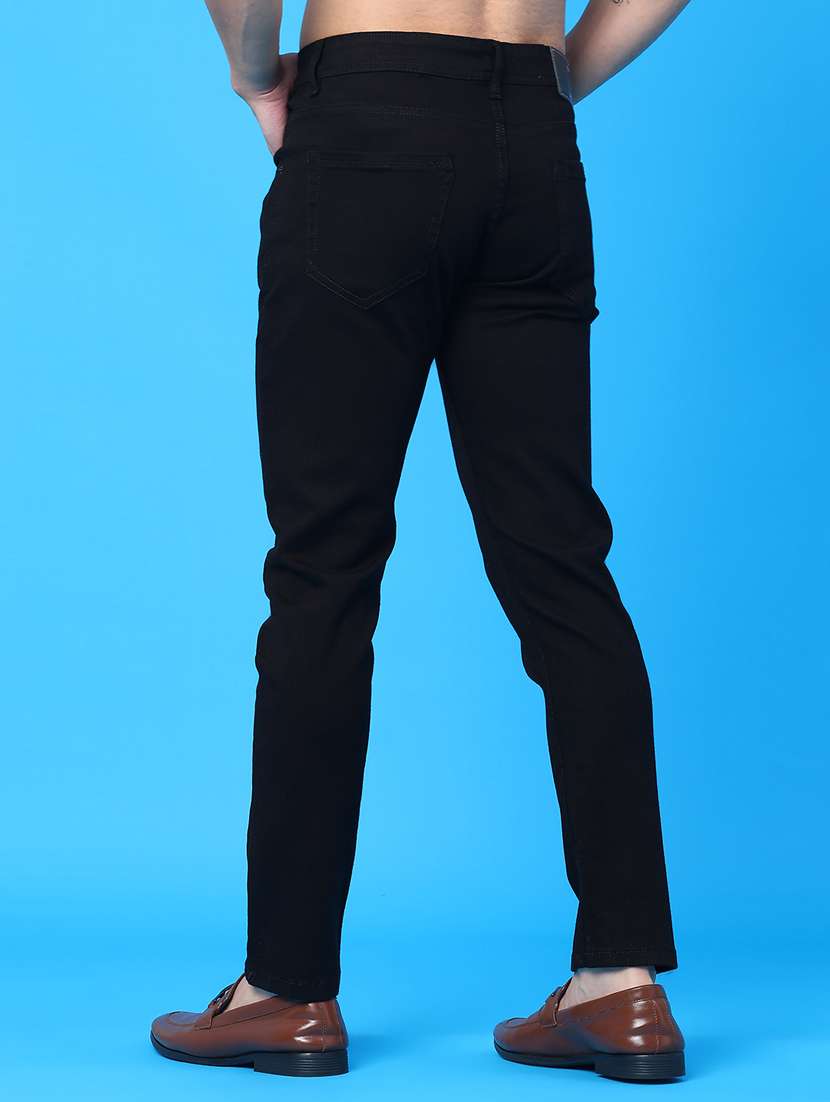 Men Plain Mid Rise Full Length Jeans - 22273179 -  Standard Image - 3