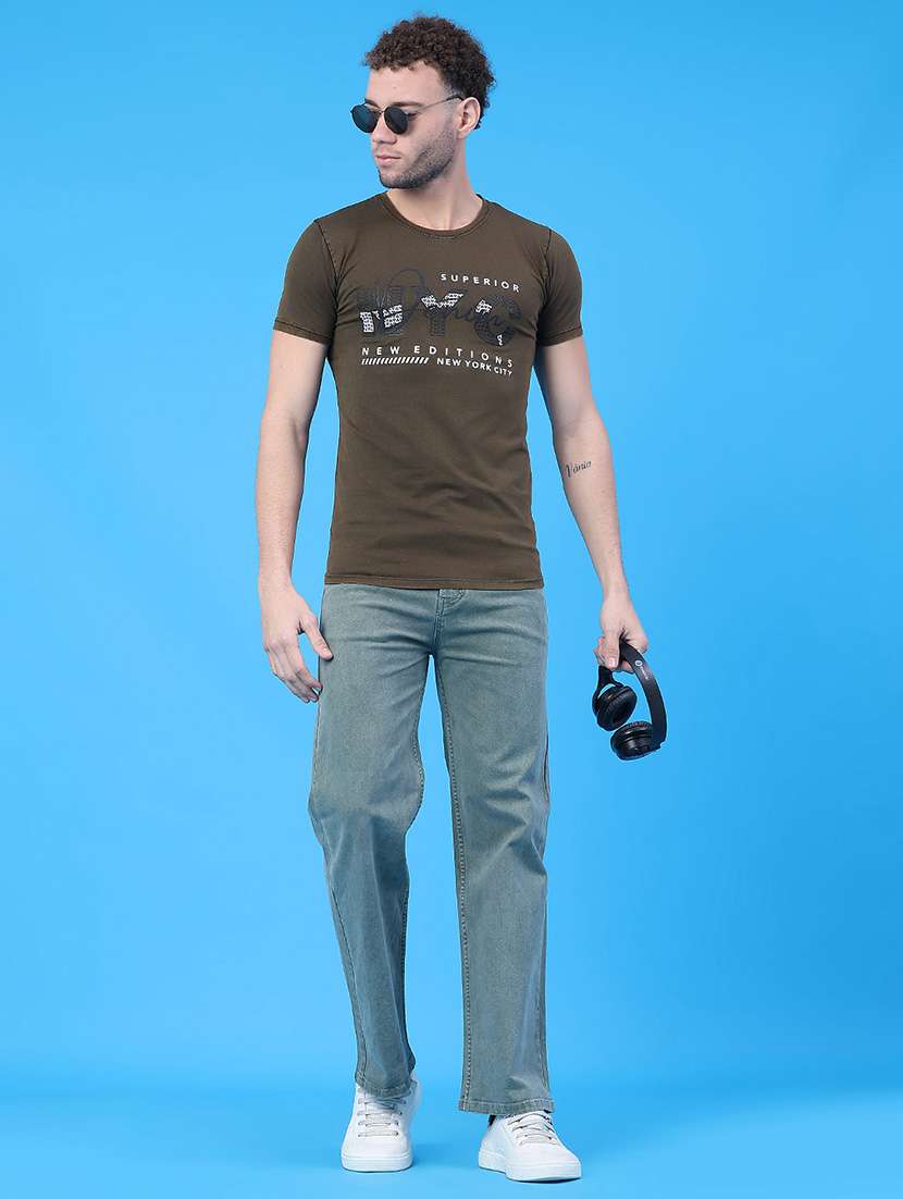 men plain mid rise full length straight fit jeans - 22273192 -  Standard Image - 5