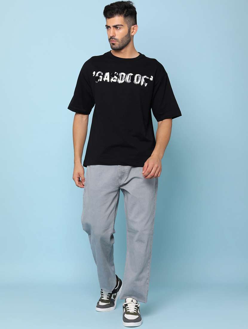 men typographic short sleeve loose fit t-shirt - 22273277 -  Standard Image - 3