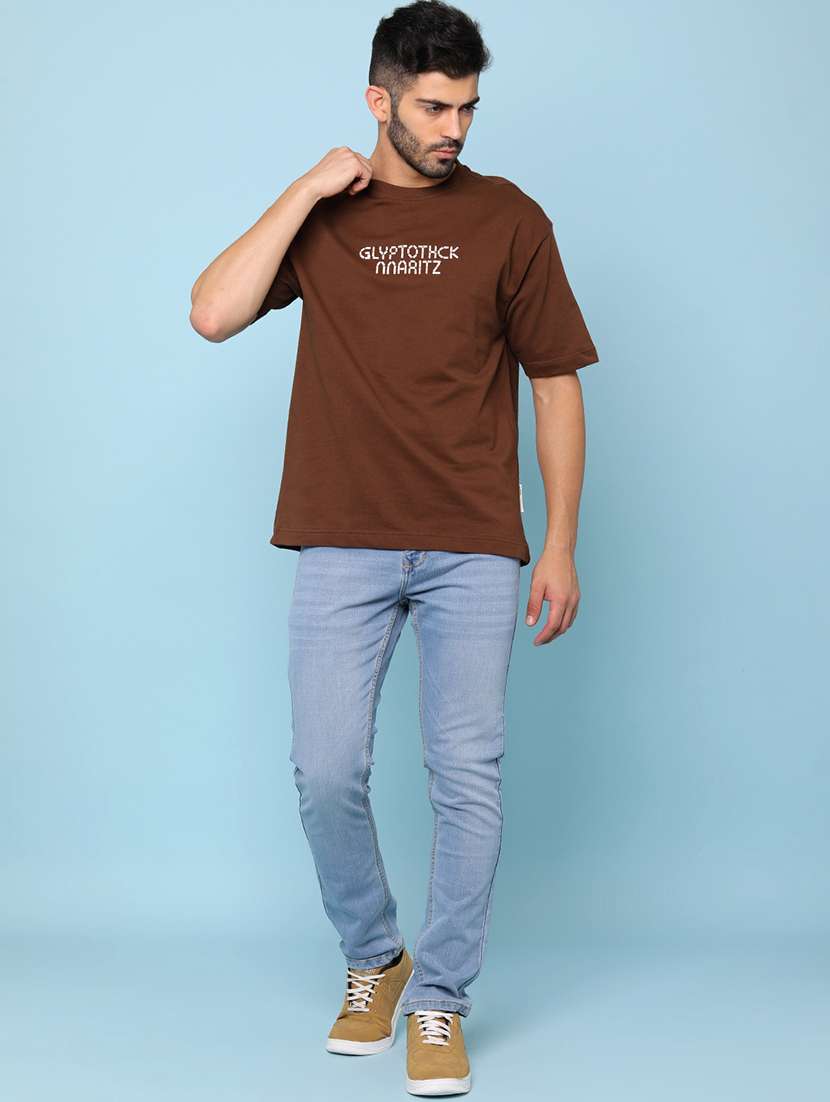 men typographic short sleeve loose fit t-shirt - 22273278 -  Standard Image - 3