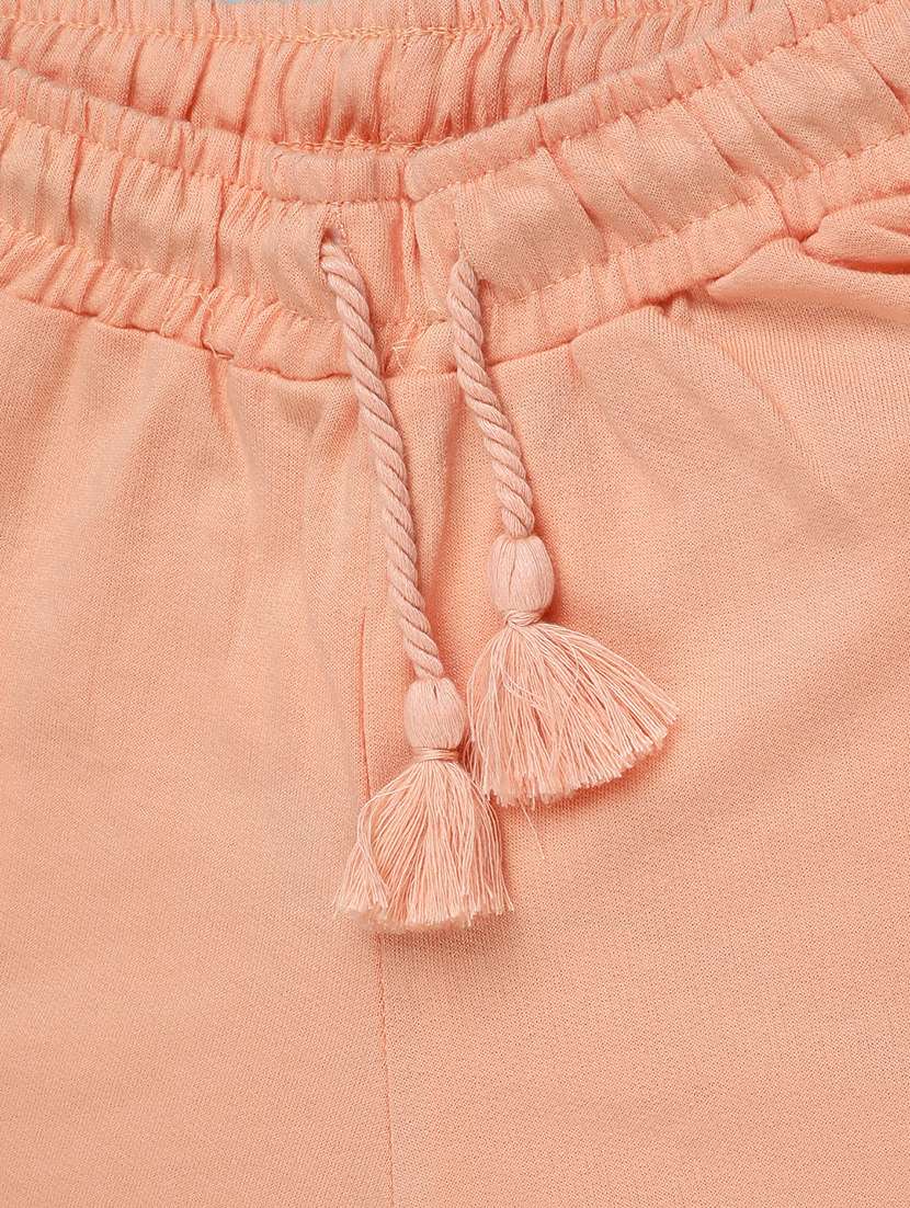 girls solid mid rise shorts - 22273290 -  Standard Image - 3