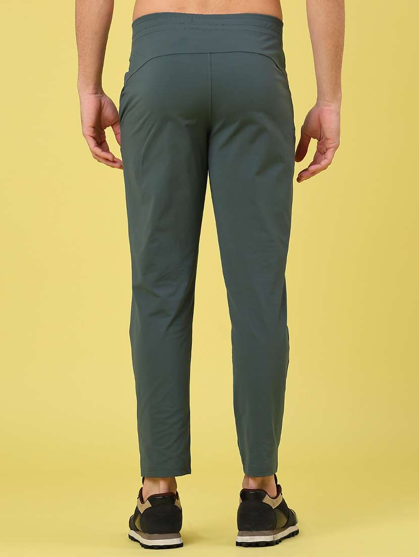 men solid mid rise regular fit track pant - 22273318 -  Standard Image - 3