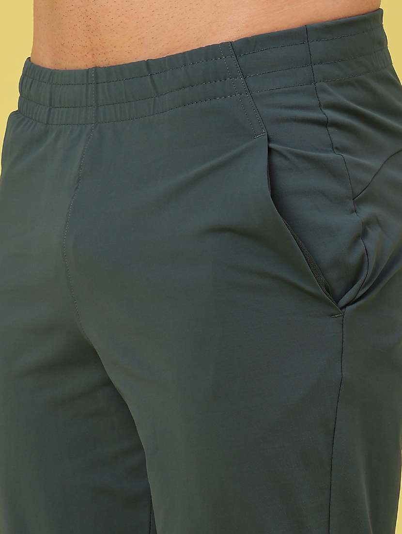 men solid mid rise regular fit track pant - 22273318 -  Standard Image - 5