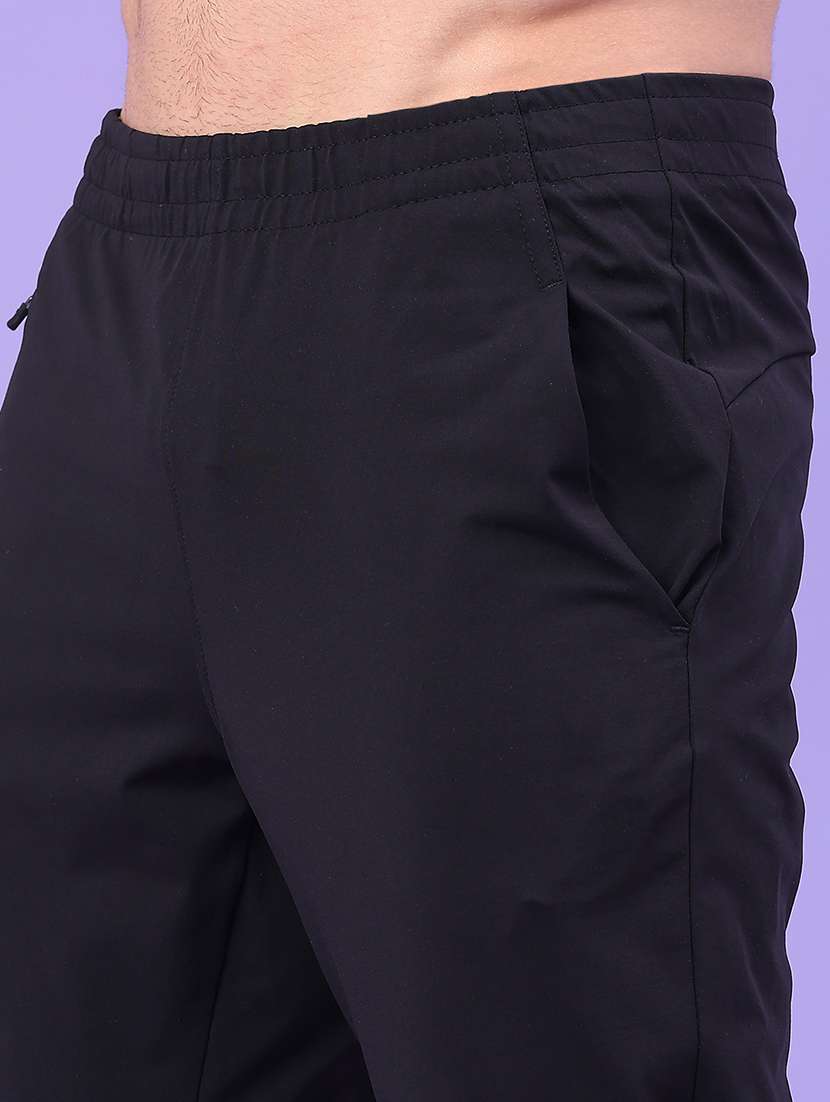 men solid mid rise regular fit track pant - 22273320 -  Standard Image - 5