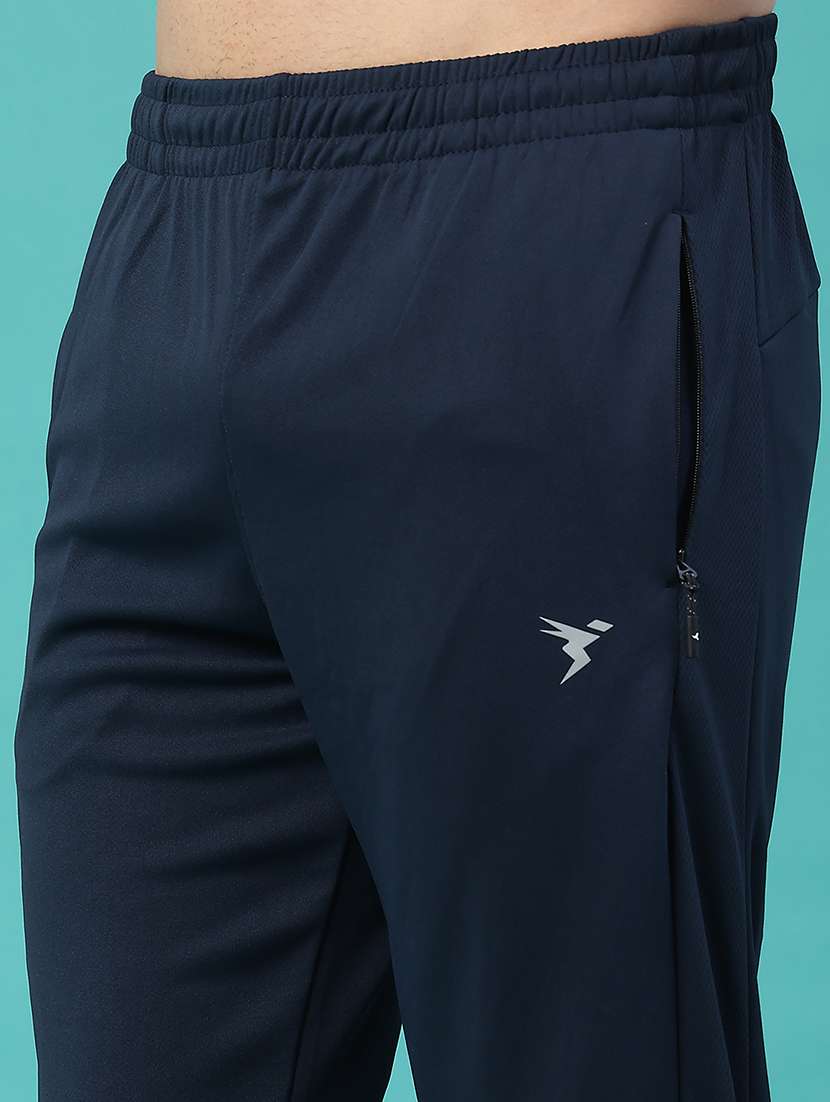 men solid mid rise full length track pant - 22273322 -  Standard Image - 5