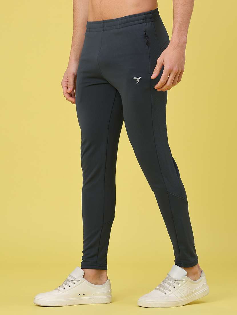 men solid mid rise slim fit track pant - 22273323 -  Standard Image - 3