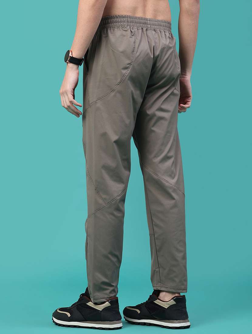 men solid mid rise full length track pant - 22273326 -  Standard Image - 3