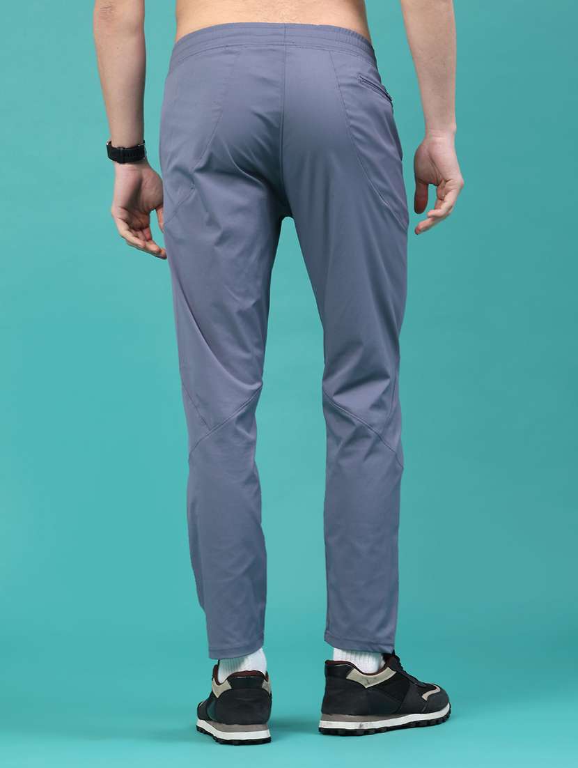 men solid mid rise regular fit track pant - 22273327 -  Standard Image - 3