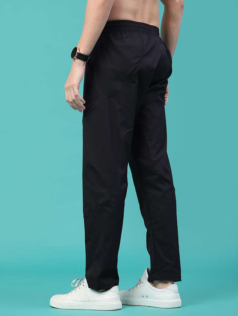 men solid mid rise full length track pant - 22273328 -  Standard Image - 3