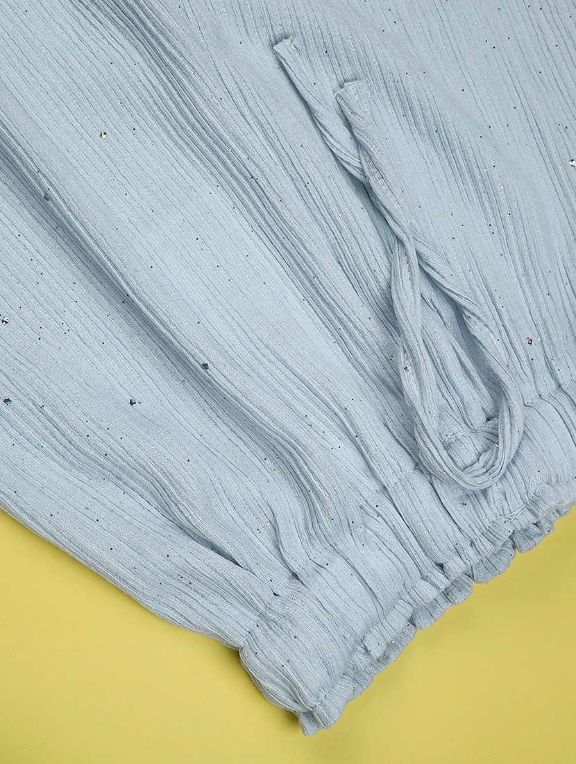 girls solid mid rise palazzo  - 22273369 -  Standard Image - 3