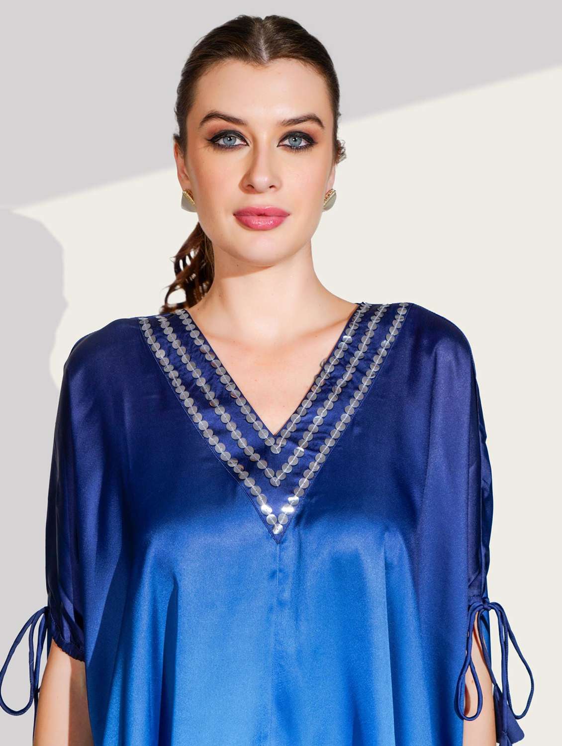 women tie and dye kimono sleeve co-ord set - 22273656 -  Standard Image - 3