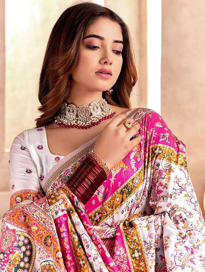 women self design bordered saree with blouse - 22274207 -  Standard Image - 5