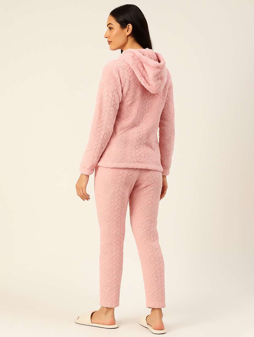 women solid nightwear pajama set - 22274229 -  Standard Image - 3