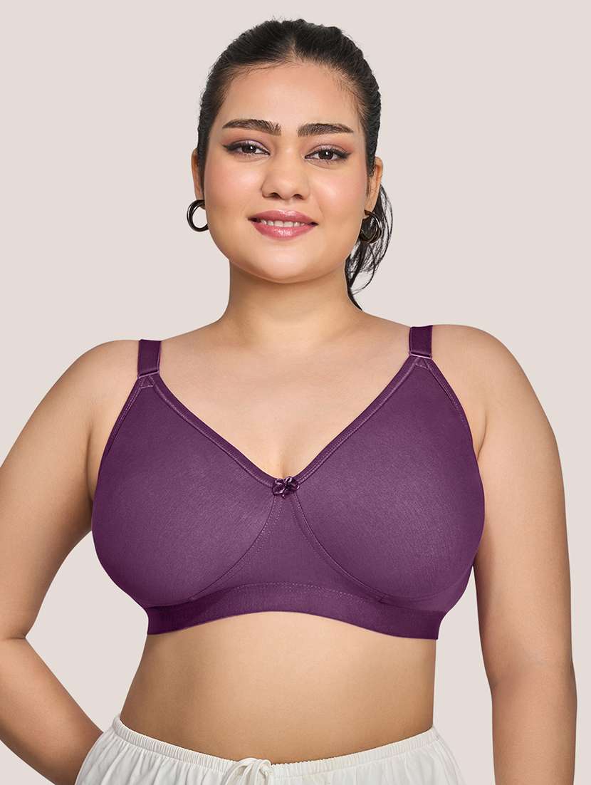 women plus size solid minimizer bra