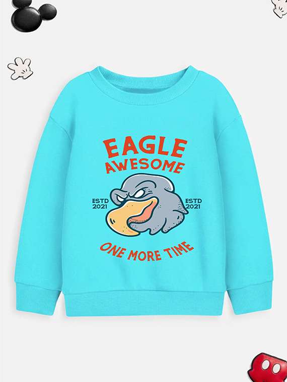 boys front print long sleeve sweatshirt