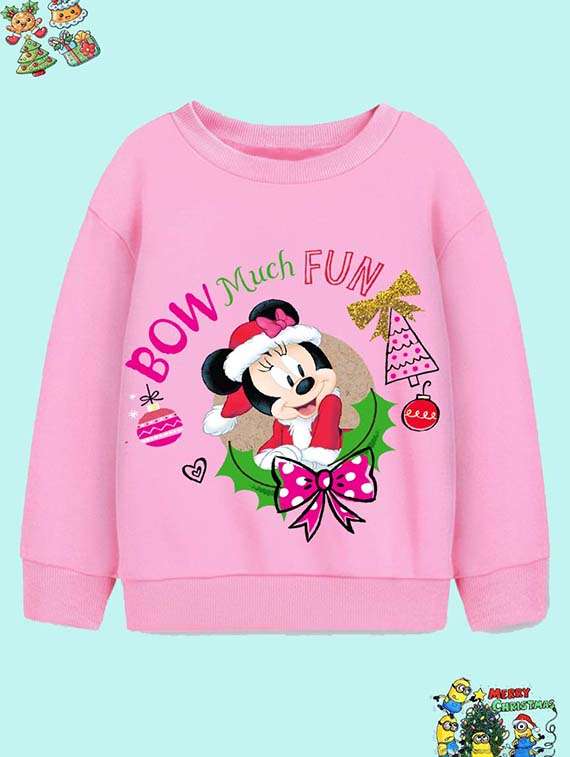 girls printed long sleeve sweatshirt 
