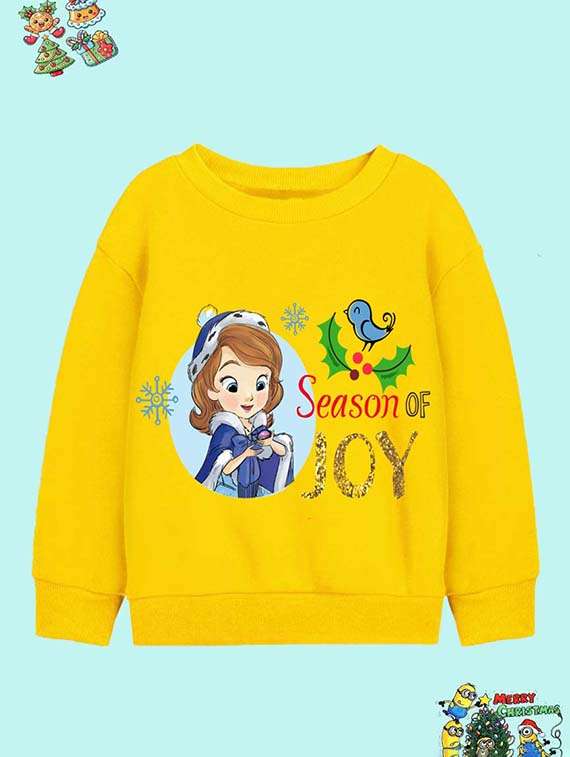 girls printed long sleeve sweatshirt 
