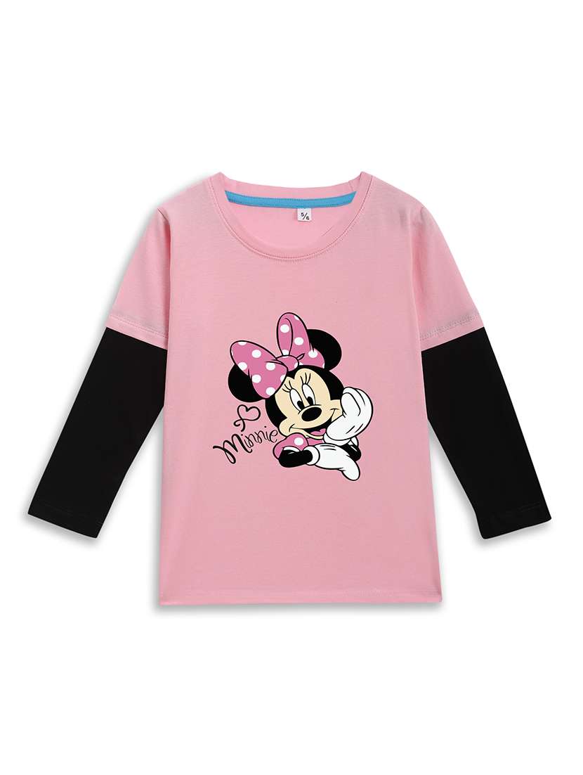 girls printed long sleeve tee