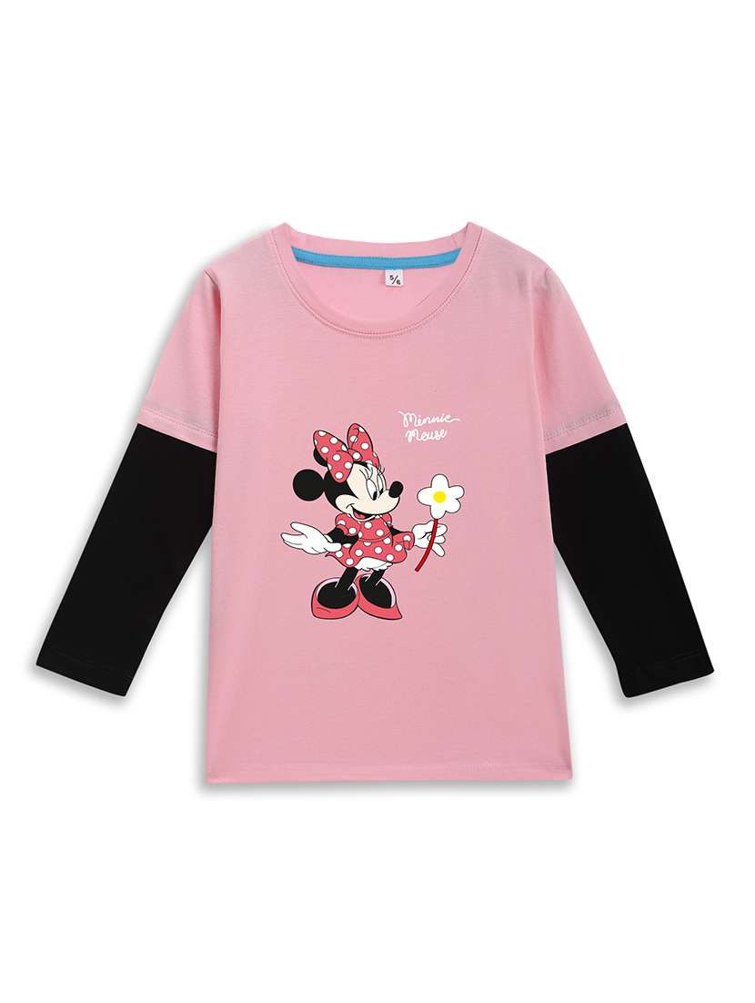 girls printed long sleeve t-shirt