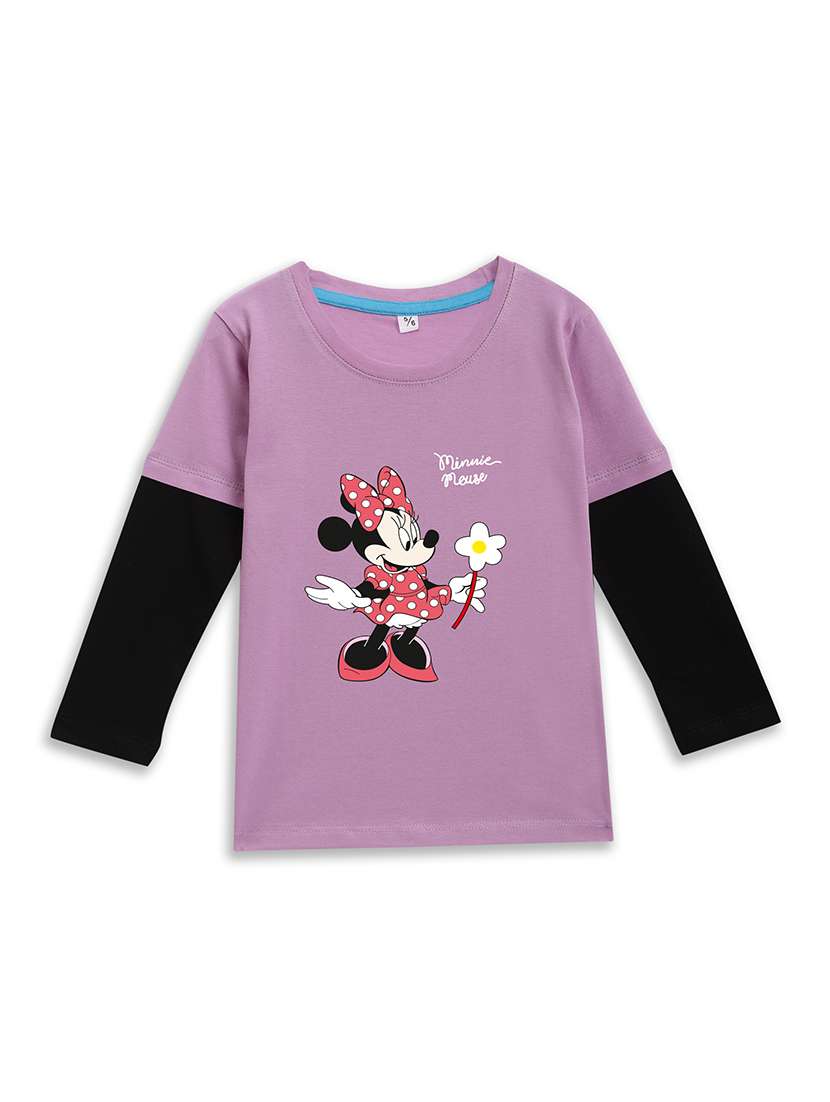 girls printed long sleeve t-shirt