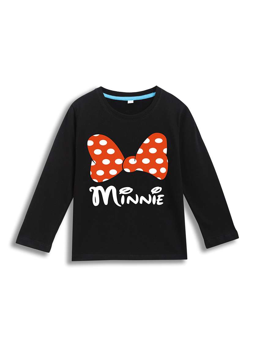 girls printed long sleeve tee