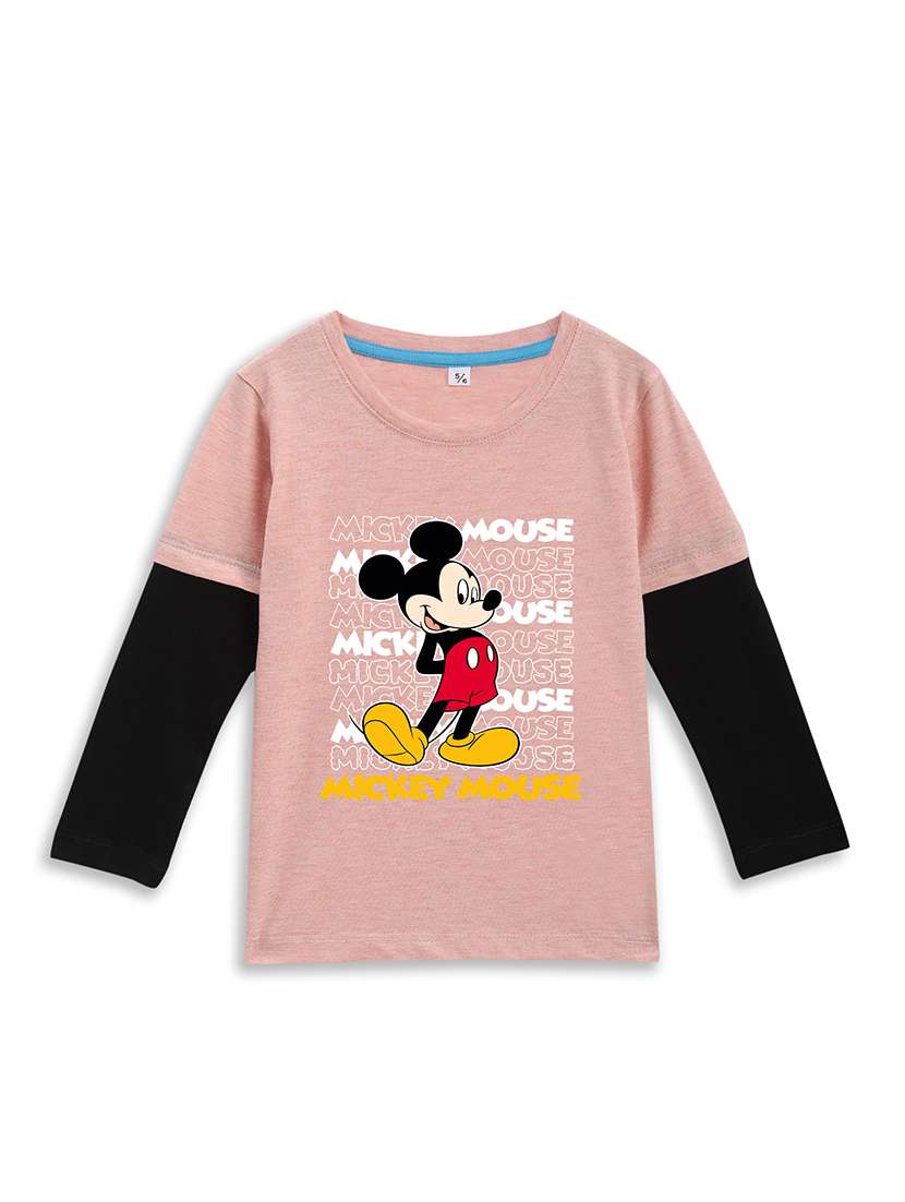 girls printed long sleeve tee