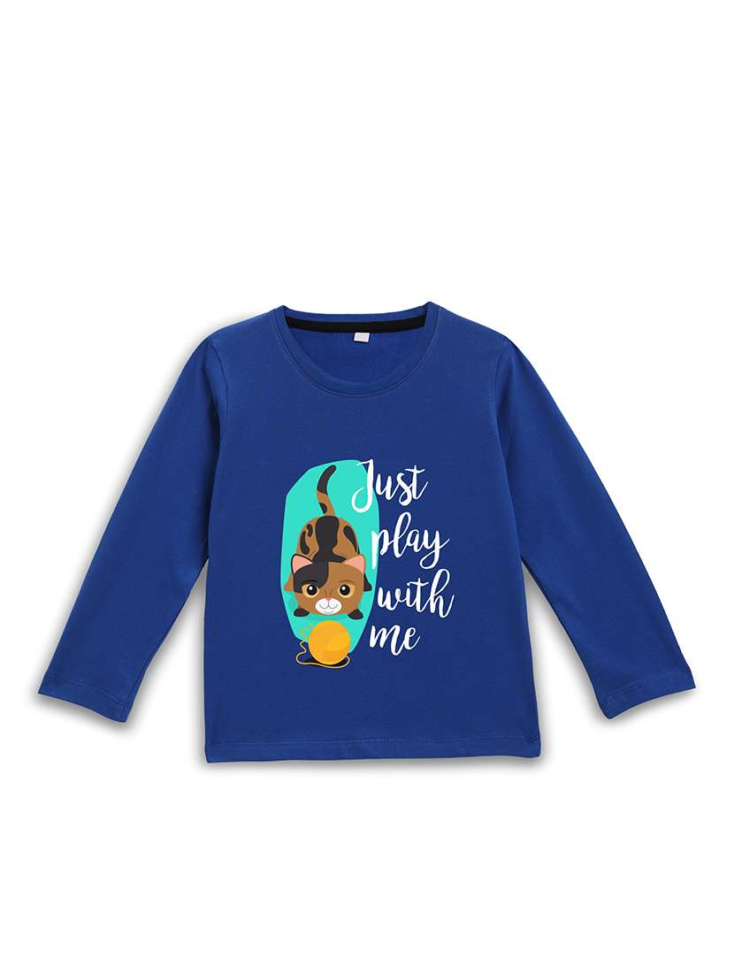 girls printed long sleeve tee
