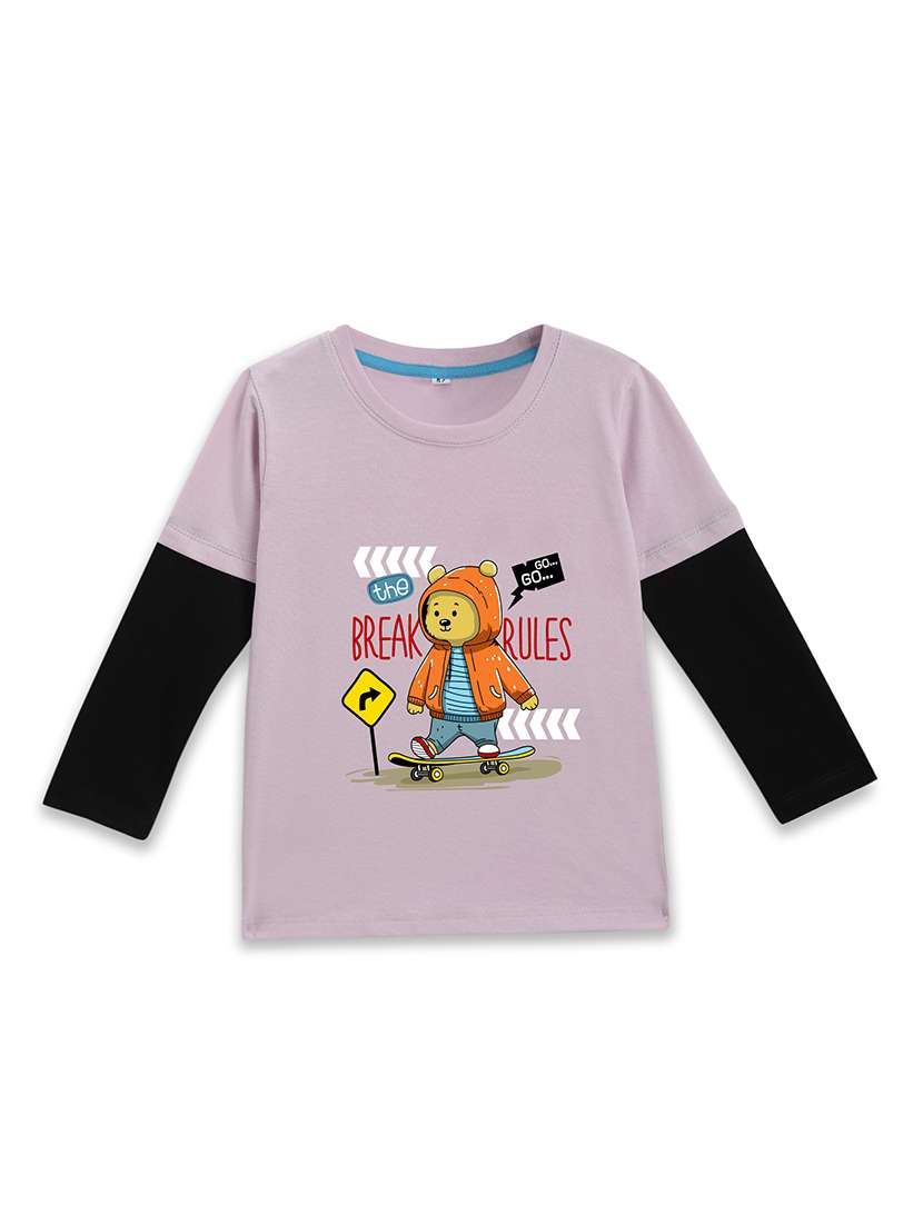 girls printed long sleeve tee