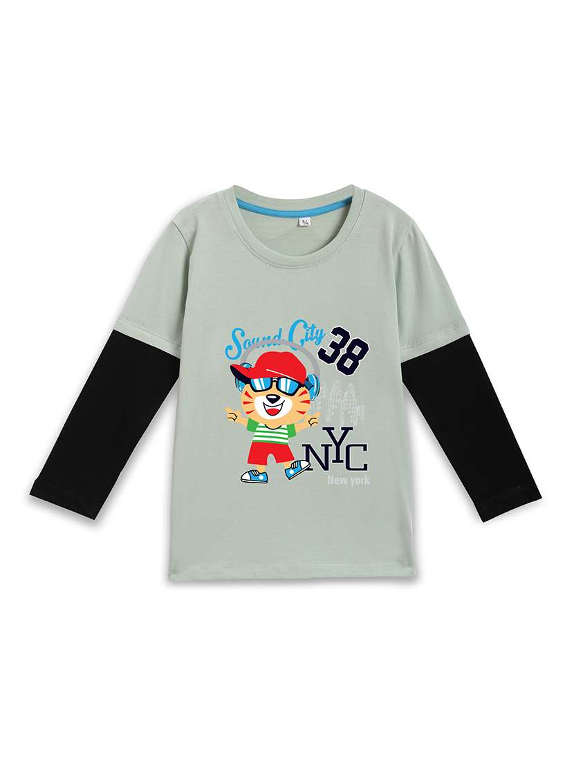 girls printed long sleeve tee