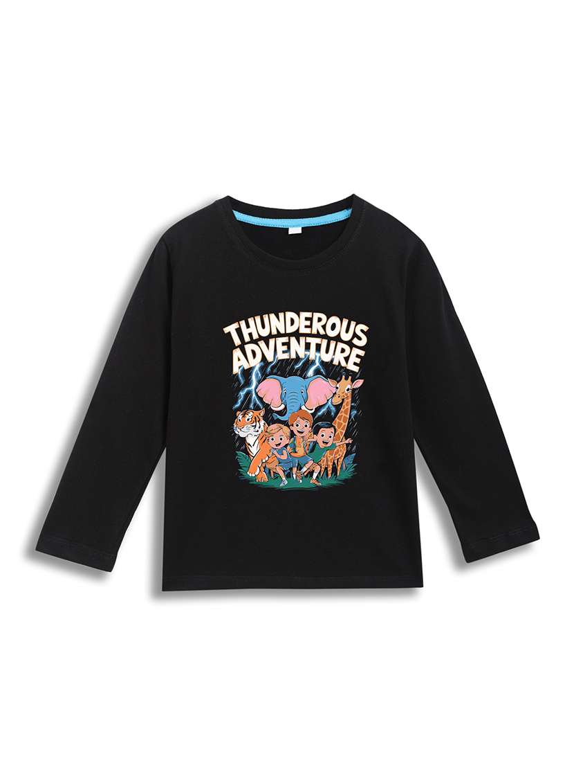 girls printed long sleeve tee