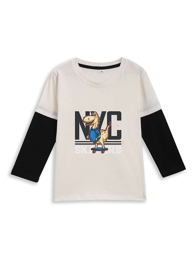 girls printed long sleeve tee