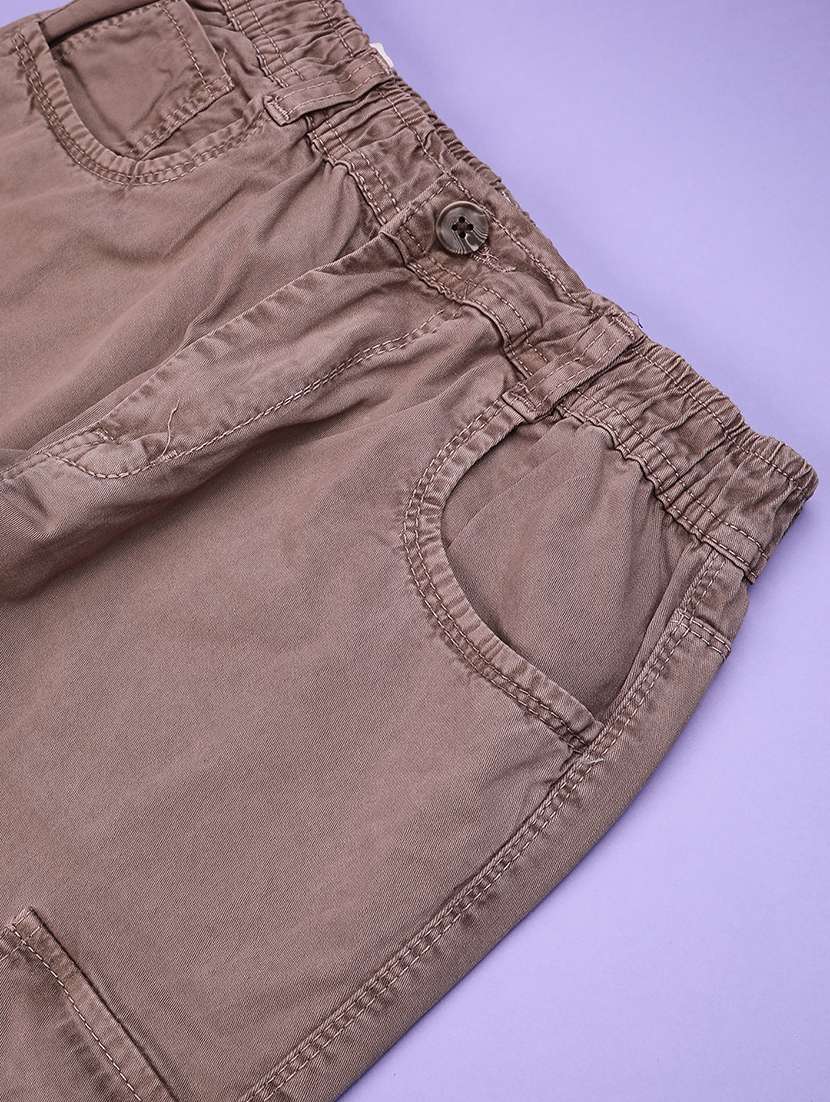 brown poly cotton plain jean - 22274587 -  Standard Image - 3