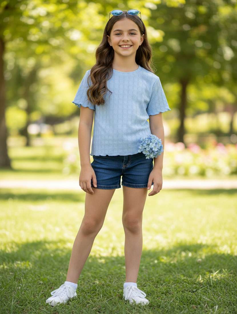 light blue cotton  top