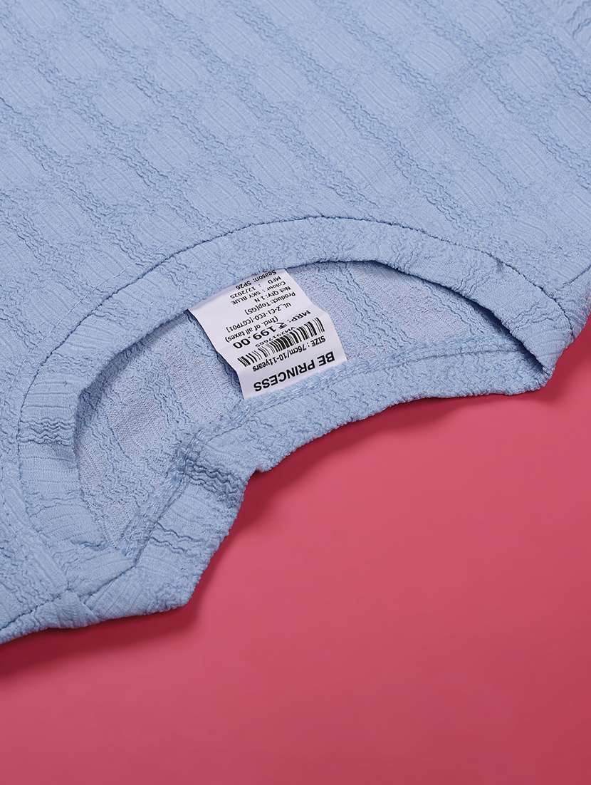 light blue cotton  top - 22274589 -  Standard Image - 3