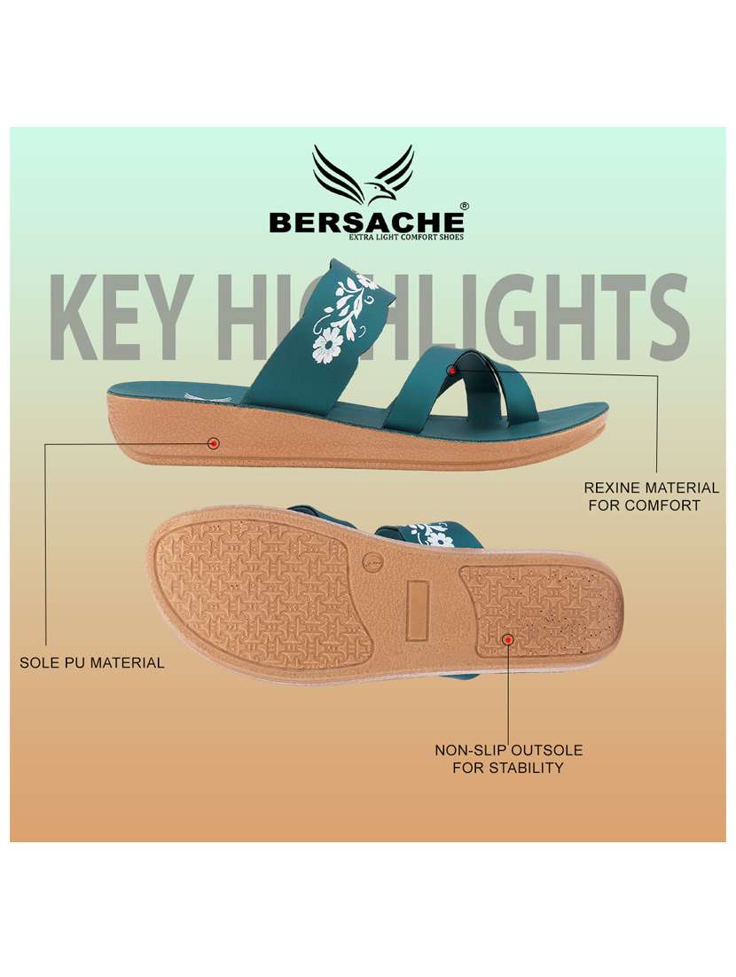 women pinted slip on flip flop - 22275501 -  Standard Image - 5