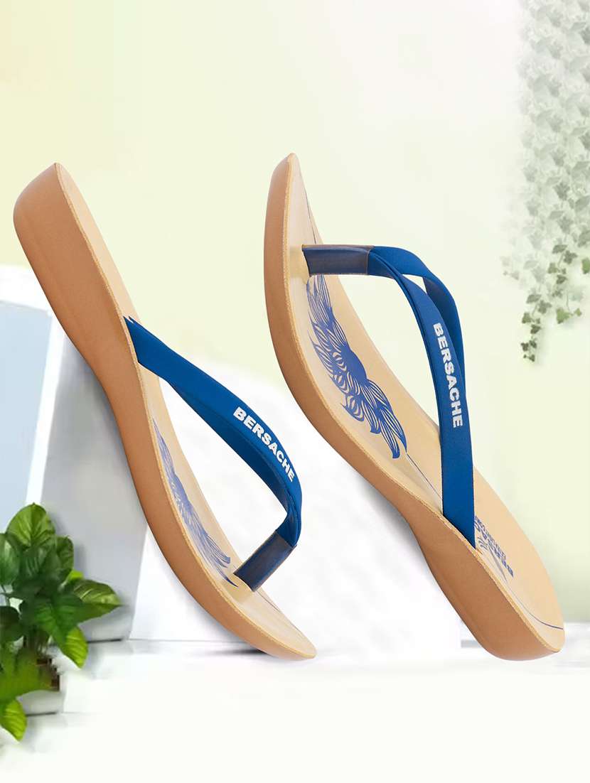 women solid slip on flip flop