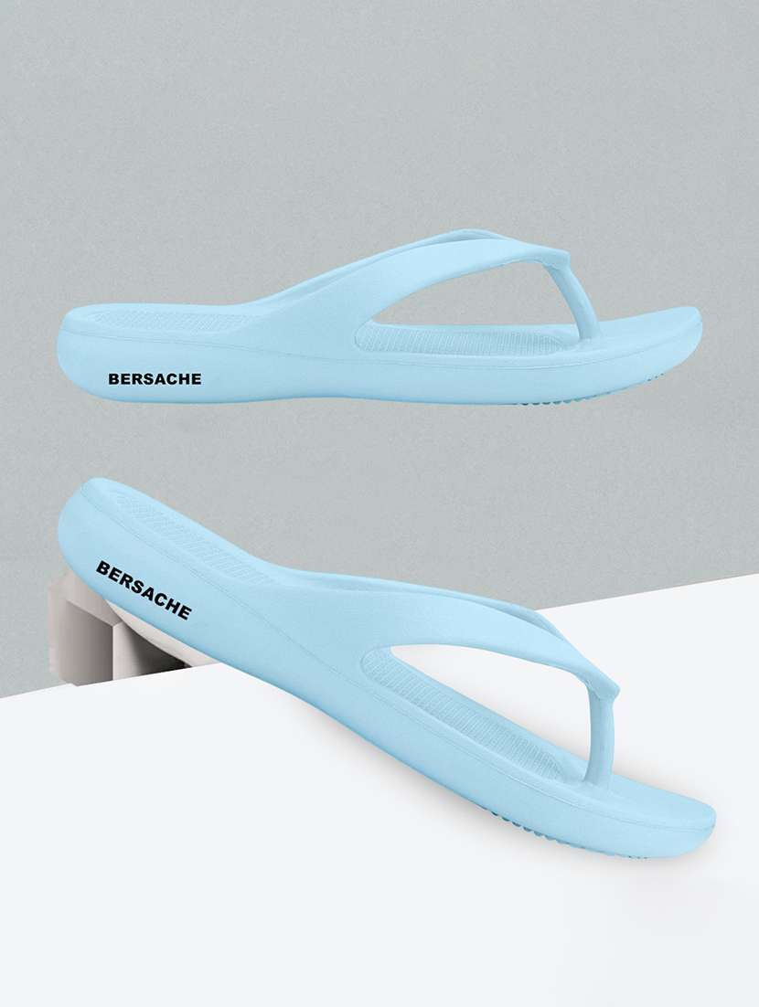 women solid slip on flip flop