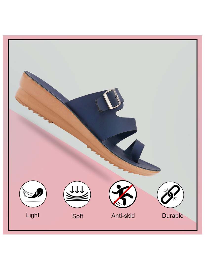 women solid slip on flip flop - 22275564 -  Standard Image - 3