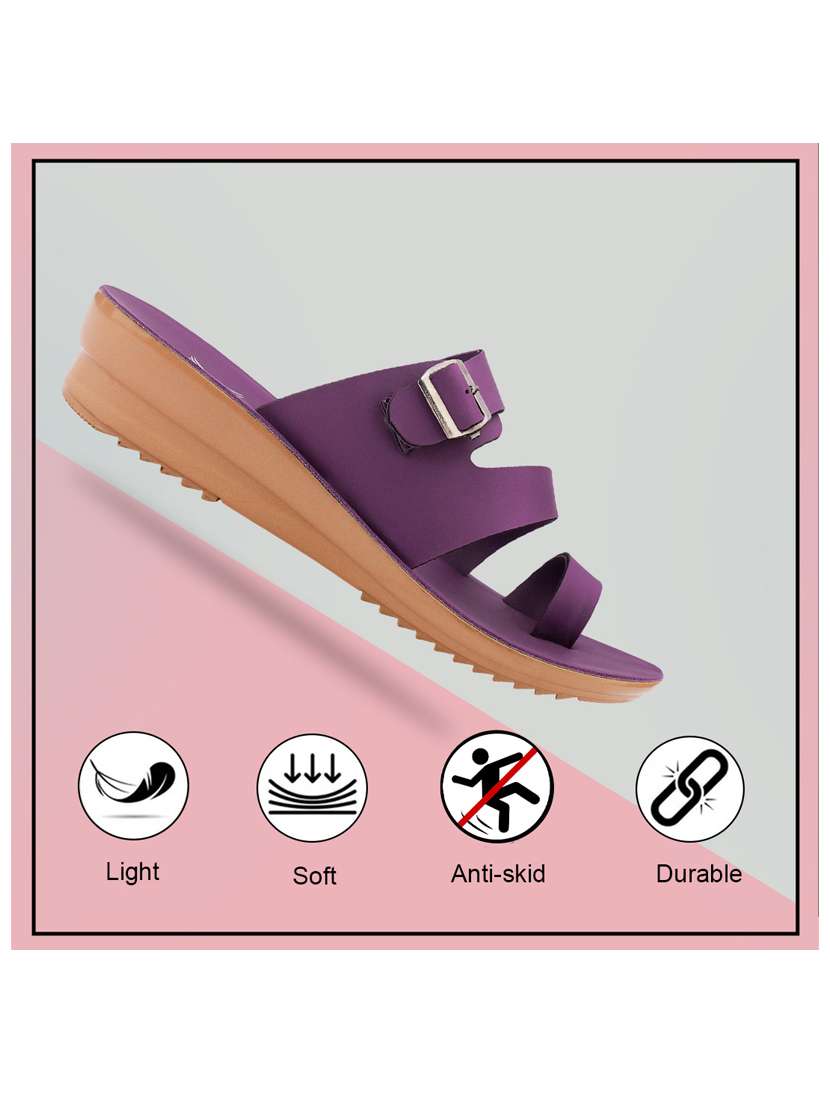 women solid slip on flip flop - 22275565 -  Standard Image - 3