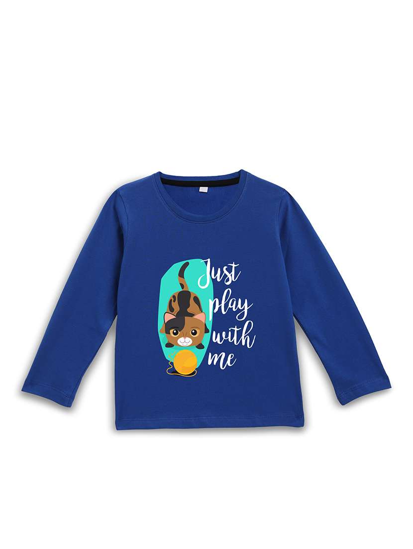 girls printed long sleeve tee