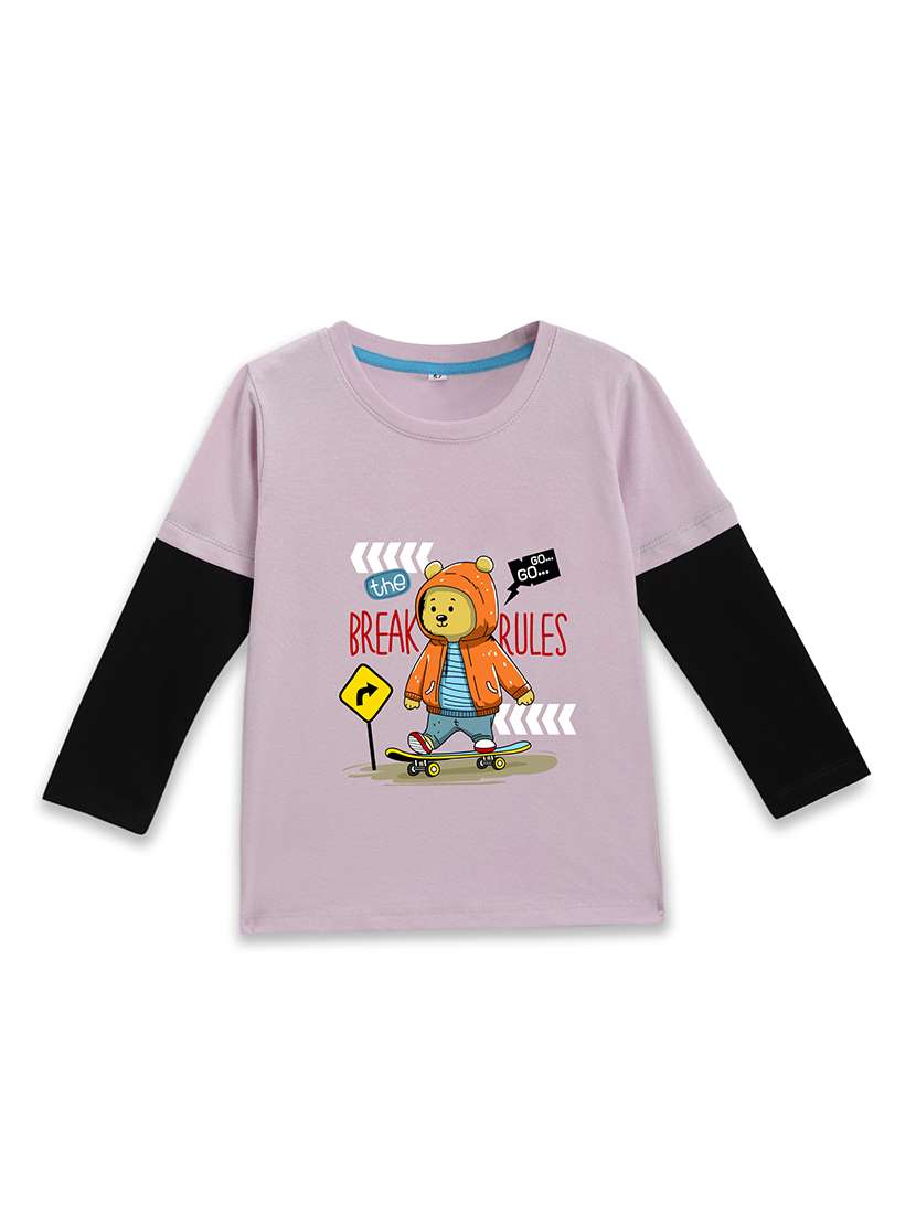 girls printed long sleeve tee