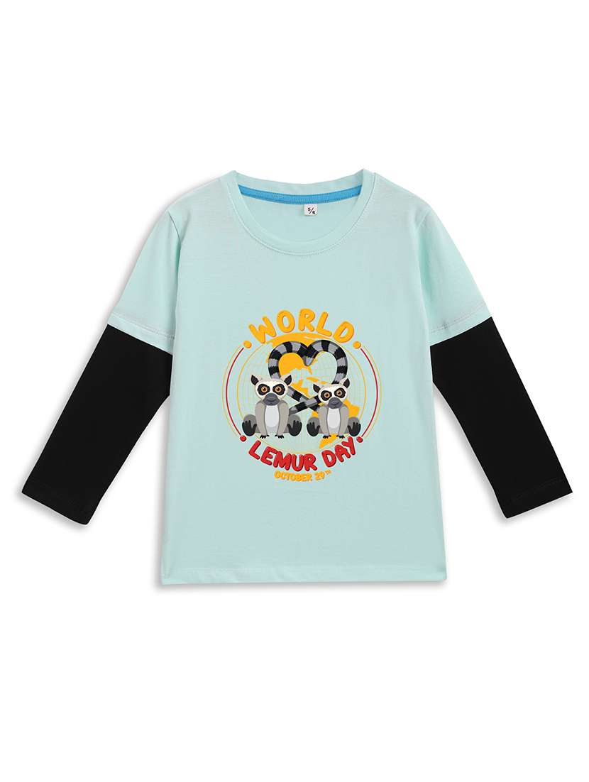 girls printed long sleeve tee